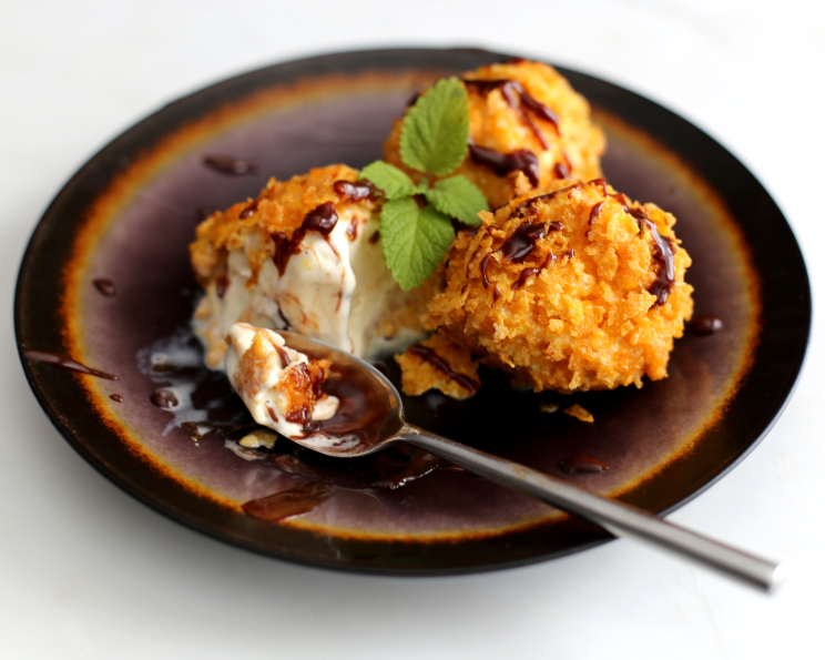 How to make deep store fried ice cream
